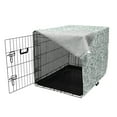 thumbnail image 3 of Garden Dog Crate Cover, Olive Branches with Leaves Classic Simplistic Soft Spring Time Theme, Easy to Use Pet Kennel Cover for Medium Large Dogs, 35" x 23" x 27", Almond Green Green, by Ambesonne, 3 of 6