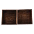 thumbnail image 1 of Miangastore Retro Wooden Jewelry Storage Tray for Home Use Dark Brown Lightweight and Durable 2 Pcs, 1 of 8