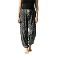 thumbnail image 2 of CosplaySpa Women's Harem Boho Palazzo Pants, Elastic, Drawstring, Plus Size, 2 of 7