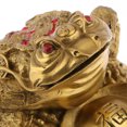 thumbnail image 3 of Vintage dinero fortuna rana dinero sapo estatua coleccionable S Gloria Adornos de sapo Feng Shui, 3 of 9
