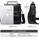 thumbnail image 5 of Bolso Mensajero de Cuero para Hombre, Bolso Cruzado con Correas Ajustables para Trabajo y Negocios, 5 of 10