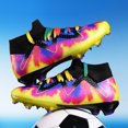 thumbnail image 4 of Botas de fútbol antideslizantes para hombre y mujer, calzado deportivo ultraligero para entrenamiento al aire libre, con tacos de hierba, Unisex, novedad, 4 of 5