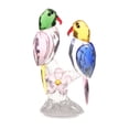 thumbnail image 2 of Crystal Parrot Statue Bird Figurine Animal Model for Living Room Home Decor Pink, 2 of 8