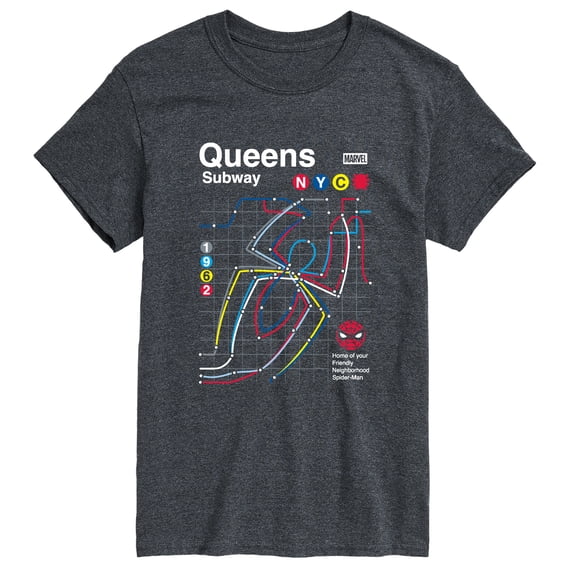 Spider-Man - Queens Subway - Men's Short Sleeve Graphic T-Shirt