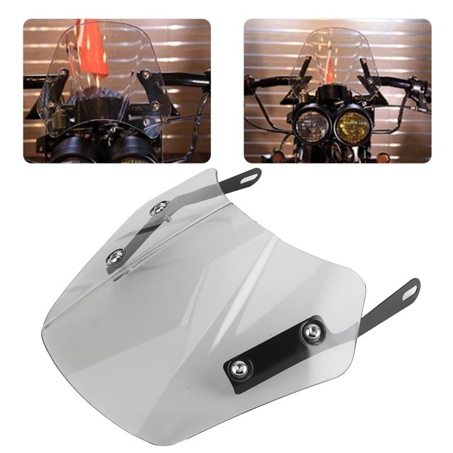 Universal Motorcycle Wind Deflector With Mounting Bracket, Reduce Wind Speed & Improve Riding Experience, Fits , , Kawasaki,