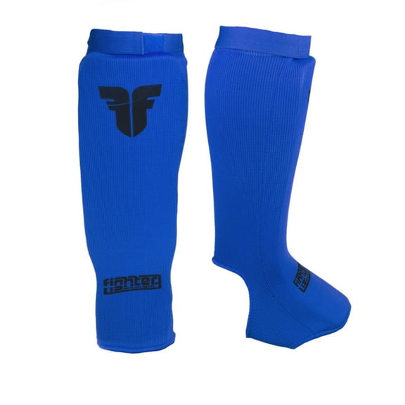 Cloth Fighter Competition Shin Instep Guard - blue, FSG-003BL