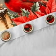 thumbnail image 4 of Manfei Cute Cardinals Blackout Curtains Set of 2 (52x84 Each),Happy Christmas Window Curtains,Red Berry Xmas Floral Curtains and Drapes For Kids,Luxury Bedroom Decor, 4 of 6