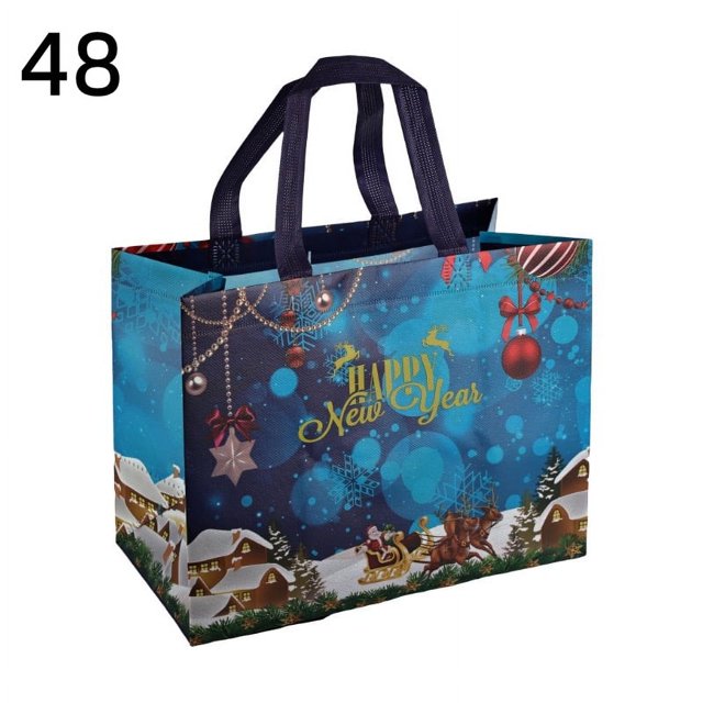 Bolsas de Navidad con asas,Bolsas de regalo de Navidad,Bolsa de regalo de Navidad no tejida multifuncional M-417