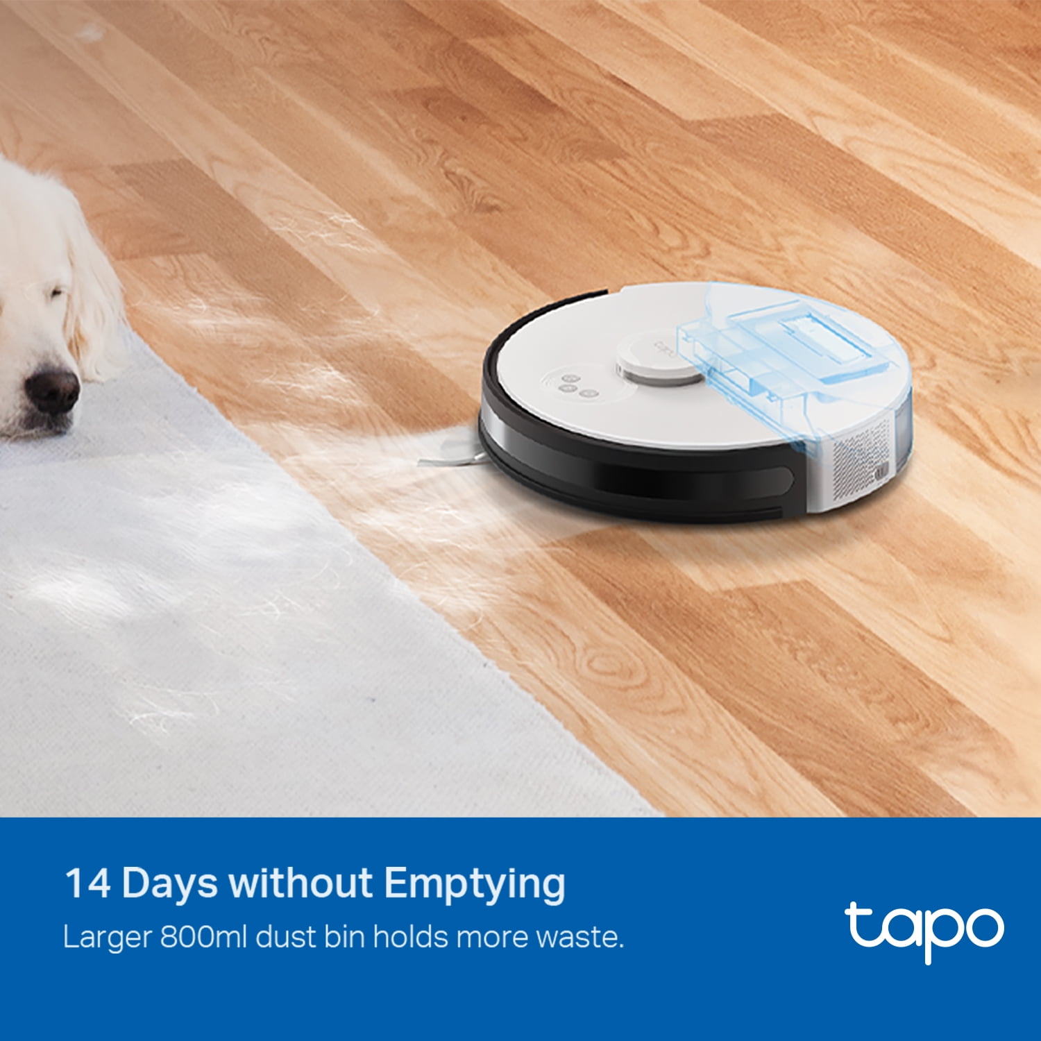 TP-Link Tapo RV30C Wi-Fi Robot Vacuum| LiDar Navigation with Home Mapping |4200PA Suction Power., Self-Emptying, Smart Mapping, Wi-Fi Connected, Mop Combo, Pet Hair, Hard Floor, Carpet