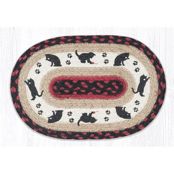 Capitol Importing  10 x 15 in. MSP-238 Cat & Kitten Printed Oval Swatch