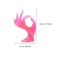 thumbnail image 2 of Ring Holder Jewelry Hand Shape Suitable for Rings Pink Plastic for Ring Organization 2Set, 2 of 4