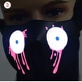 thumbnail image 4 of LED Luminous Flashing Face Mask Party Masks Light Up Dance Halloween Cosplay, 4 of 5