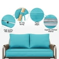 thumbnail image 2 of Outdoor Loveseat Cushion Set, 48 x 24, Water Repellent, Fade Resistant, Couch love seat, 2 of 6