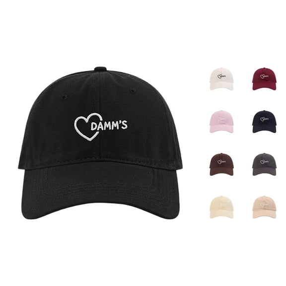 XIAOCHA Women's Embroidered Baseball Cap Adjustable Hat Band Outdoor Ball Hat,Black
