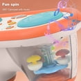 thumbnail image 3 of Colorful Musical Drum with Ocean Projection and Lights - Interactive Percussion Instrument for Kids, Perfect Birthday Gift (Batteries Not Included - 3*AAA) - 855-161C White, 3 of 6