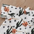 thumbnail image 5 of XUELUO Toddler Boys Casual Outfit Sets Short Sleeve Cartoon Prints T Shirt Tops Shorts Child Kids Gentleman Outfits Clothing Streetwear, 5 of 6