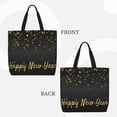 thumbnail image 2 of Disketp Happy New Year Bolsa Tote de Lona para Mujer, Bolso de Hombro y Cruzado con Cierre de Cremallera, 2 of 7