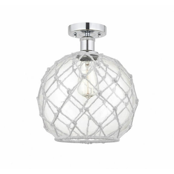 Innovations Lighting - Farmhouse Rope - 1 Light Semi-Flush Mount In Industrial