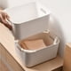 thumbnail image 5 of Varillas de soporte apilables para cajas de almacenamiento | Juego de 4 varillas de plástico blancas para organizar y apilar contenedores | Solución de organización que ahorra espacio en casa y la, 5 of 9