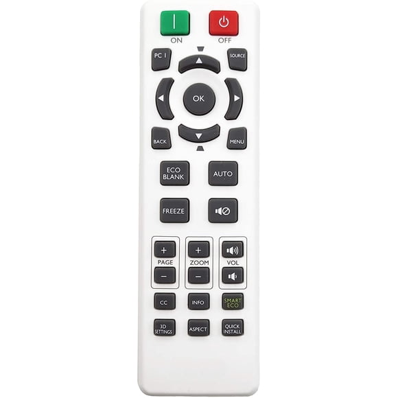 INTECHING 5J.JG706.001 Projecteur Télécommande pour BenQ RCX013, MH530FHD, MH534, MH606w, MS521H, MS524AE, MS531P,