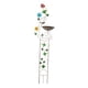 thumbnail image 5 of Baño para pájaros con enrejado para plantas, soporte de hierro para plantas de jardín, pequeño, decorativo para exteriores colibrí, 5 of 8