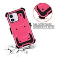 thumbnail image 4 of FIEWESEY for iPhone 13 Case, Heavy Duty Shock-Absorption/High Impact Resistant Armor Holster Defender Case with Kickstand Swivel Belt Clip Holster for Apple iPhone 13 (Pink), 4 of 6