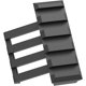 thumbnail image 5 of Soportes de riel descentrados, 3 4 5 ranuras Adaptador de perfil bajo de aluminio de montaje de riel en ángulo descentrado de 45 grados para óptica de mira láser de linterna, 5 of 5