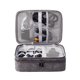 thumbnail image 1 of Bolsa digital para auriculares Bolsa de almacenamiento de clasificación electrónica Caja de almacenamiento de cable de datos multifunción (gris), 1 of 5