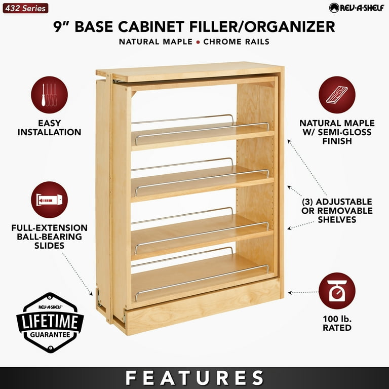 Pull out spice rack for 9 inch wall cabinet cheap