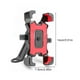 thumbnail image 5 of Inteprter Soporte de teléfono para bicicleta, soporte de bicicleta ajustable antideslizante de 4,5-6,8 pulgadas, accesorio de soporte de montaje portátil Electrónica Rojo para espejo, 5 of 6