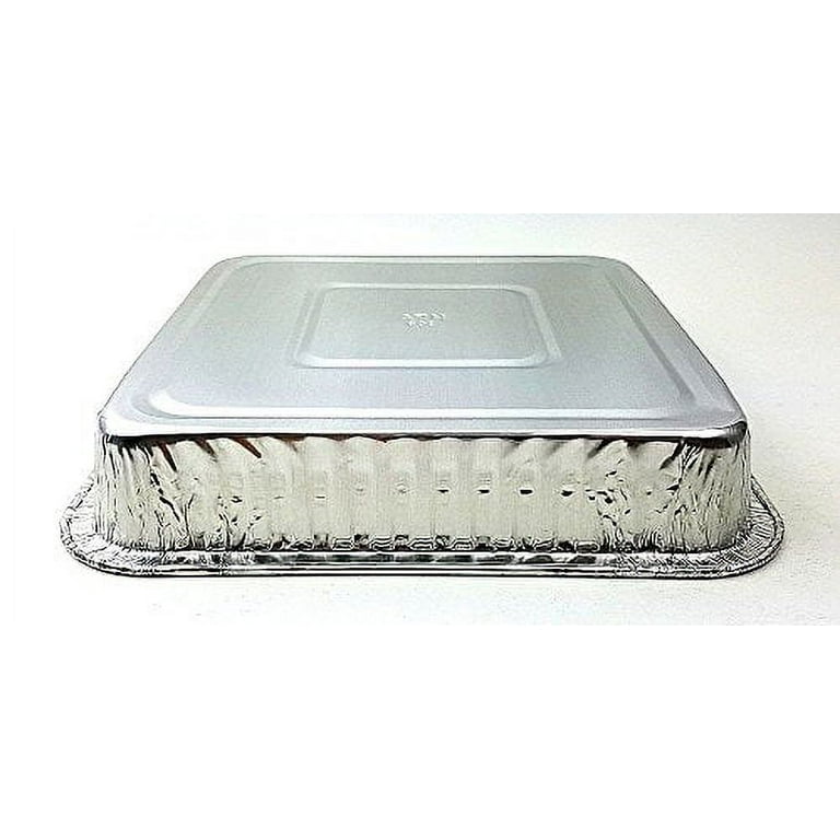 TigerChef Disposable Aluminum Foil Square Baking Pans 8 x 8 - 30
