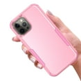 thumbnail image 3 of iPhone 12 Pro Case , iPhone 12 Case , [ Pink + Pink ] Shockproof Heavy Duty Armor Protective Phone Cases Hard Rugged Bumper Cover for iPhone 12 / 12 Pro 6.1 inch, 3 of 7