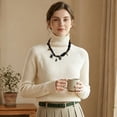 thumbnail image 4 of Unique Bargains 1 Pc Durable Scarf Necklace with Charm Adjustable Tie Statement Choker for Women Black Brown, 4 of 5