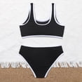 thumbnail image 4 of GYRATEDREAM 7-14 Years 2 Piece Girls Bikini Beach Swimwear Swimsuits Quick Dry Swimwear Bathing Suits, 4 of 6