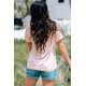 thumbnail image 1 of ABPHQTO Camiseta gráfica con estampado en forma de corazón de leopardo con bandera estadounidense rosa para mujer, 1 of 5