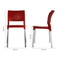 thumbnail image 5 of Set de 4 Sillas de Comedor Mundo In Alesia Color Rojo, 5 of 5