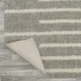 thumbnail image 5 of JONATHAN Y MOROCCAN HYPE 2 x 8 Runner Rug, Alaro Berber Stripe Shag - Gray/Ivory, MOH402B-28, 5 of 8