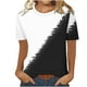 thumbnail image 1 of Camiseta de Manga Corta de Cuello Redondo Impresa Casual de la Moda de las Mujeres, Poliéster Ligero para el Uso Diario, 1 of 8