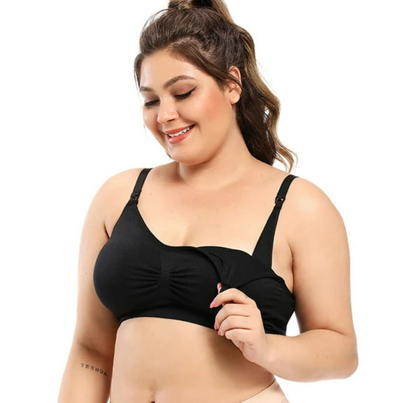 BEVISKkki Nursing Bras for Breastfeeding, Womens Sleeping Maternity Push Up Bra Seamless Pregnancy Wireless Underwear