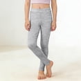 thumbnail image 6 of WAVSUF Girls Leggings Elastic Waist Lightweight Comfort Soft Summer Yoga Gym Sports Underpants Gray Size 6, 6 of 10