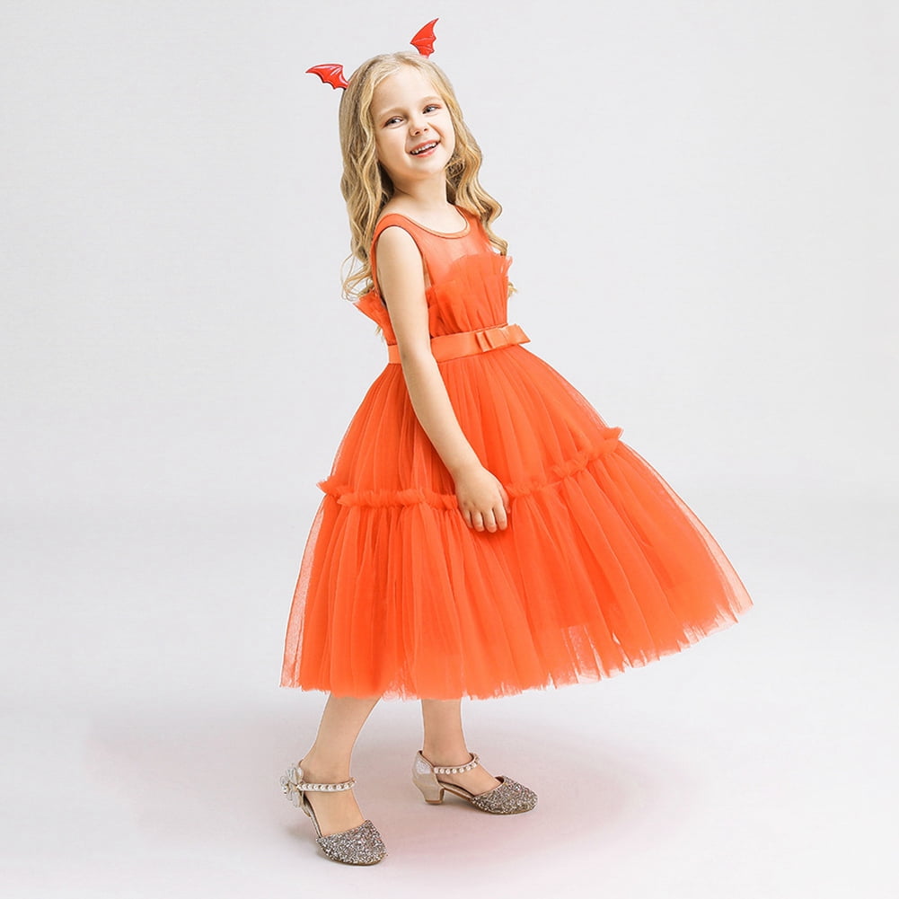 Orange dress cheap for girls