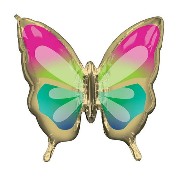 30" Foil Tropical Butterfly Shaped