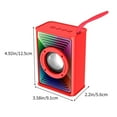 thumbnail image 3 of Up to 40% Clearance, InsCrazy Bluetooth Speaker with Led Light, Bluetooth Speaker Colorful Ambient Light Outdoor Car Desktop Subwoofer Mini Mini Speaker, 3 of 6