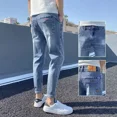 thumbnail image 2 of Pantalones ajustados para hombre, pantalones vaqueros con bolsillos, pantalones vaqueros negros ajustados para hombre, pantalones casuales ajustados, baratos, talla grande, de lujo, novedad de 2025, 2 of 5
