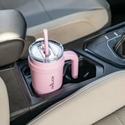 Reduce Cold1 24oz Stainless Steel Tumbler with Handle & Straw, Pink Blossom