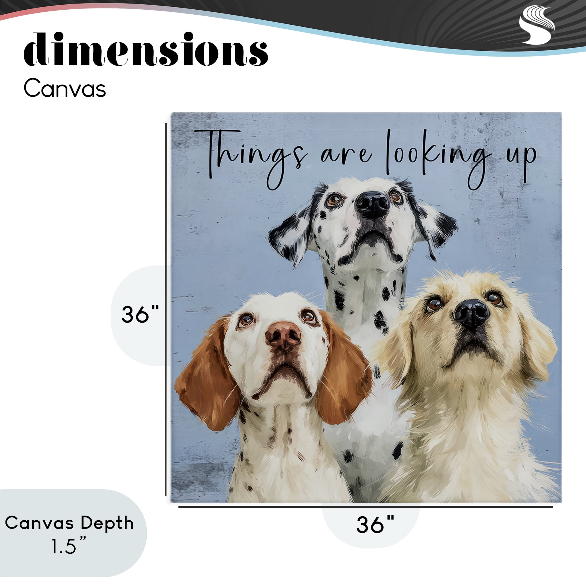 Stupell Industries Things Are Looking Up Canvas Wall Art, design by Kim Curinga