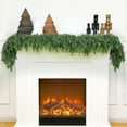 thumbnail image 4 of 9ft Non-lit Natural Feel Cedar Green Artificial Christmas Garland, Soft PE, 4 of 9