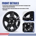 thumbnail image 3 of 17" Set Of 4 Hubcaps Wheel Rims Cover Fit 2013-2018 TOYOTA RAV4 Compatible With Steel Wheels Snap On Installation(17-Inch,BLACK LACQUER), 3 of 7