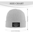 Avoid Negativity Math Problem Knit Beanie Hat Slouchy Skull Cap Black