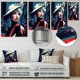 thumbnail image 4 of Designart "Urban Elegance" Fashion Woman Metal Art Living Room, 4 of 5